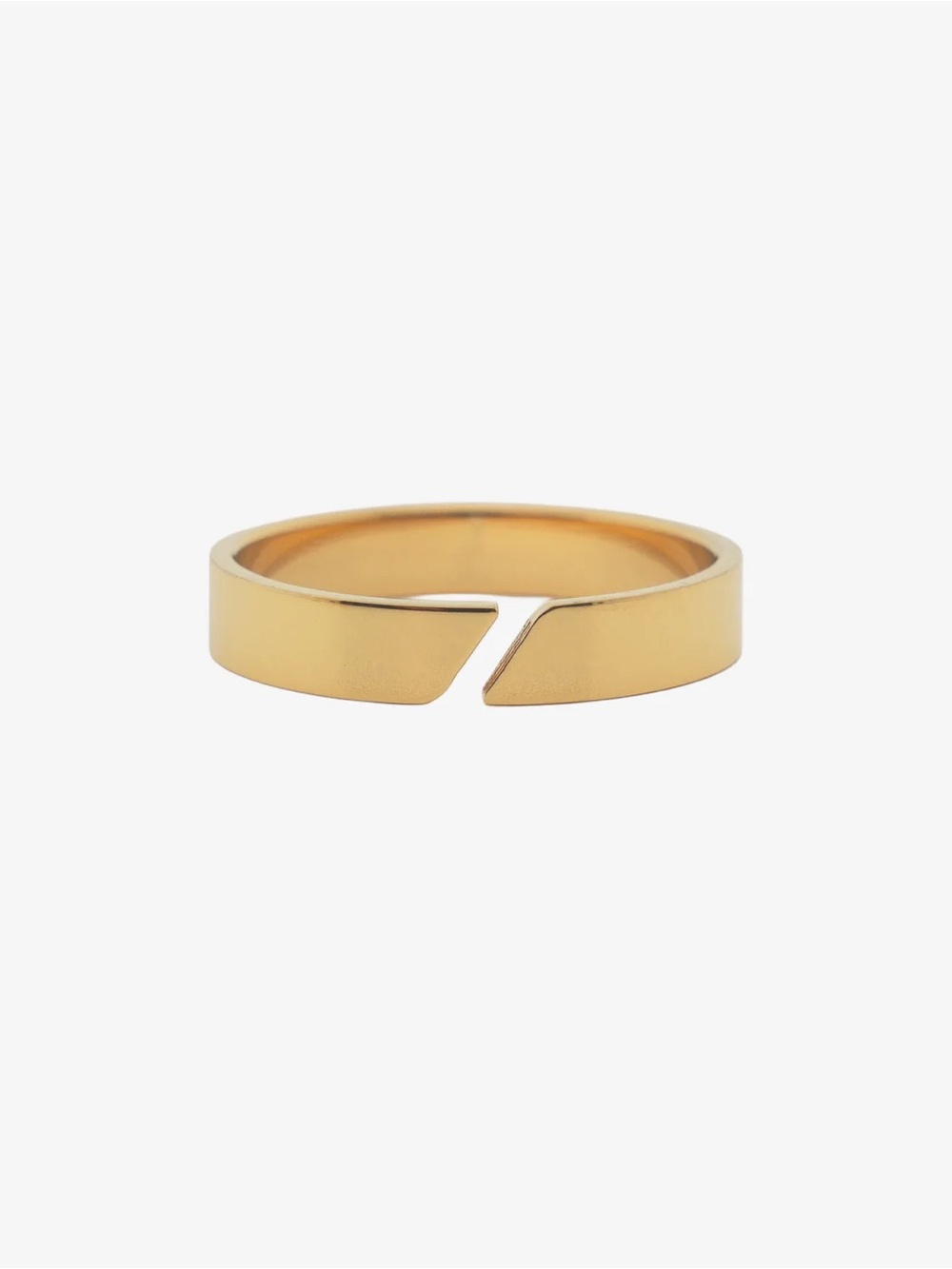 Gold Open-Edge Minimalist Women's Ring